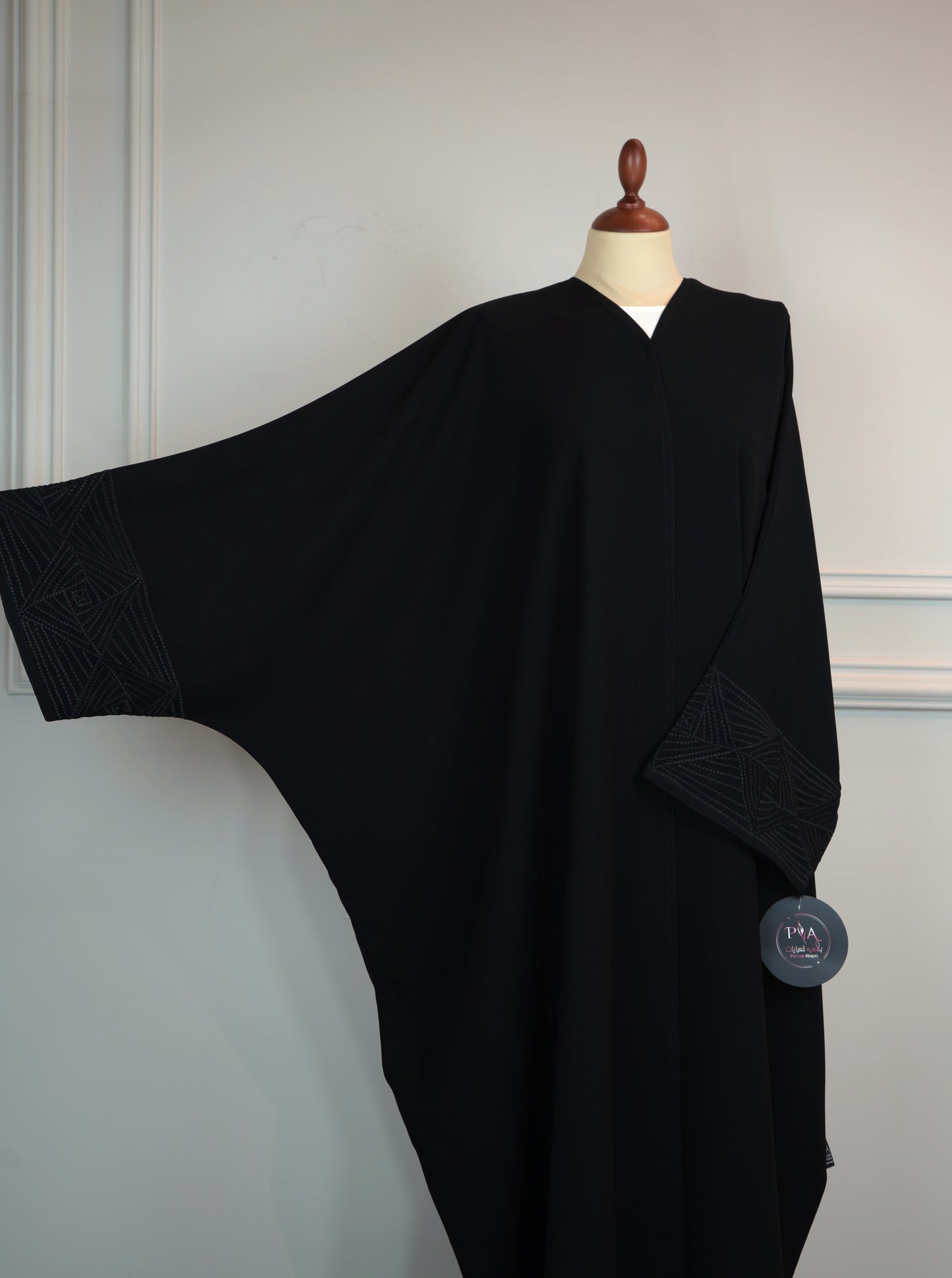 Abaya Naqsh Black Model 2026-A0032