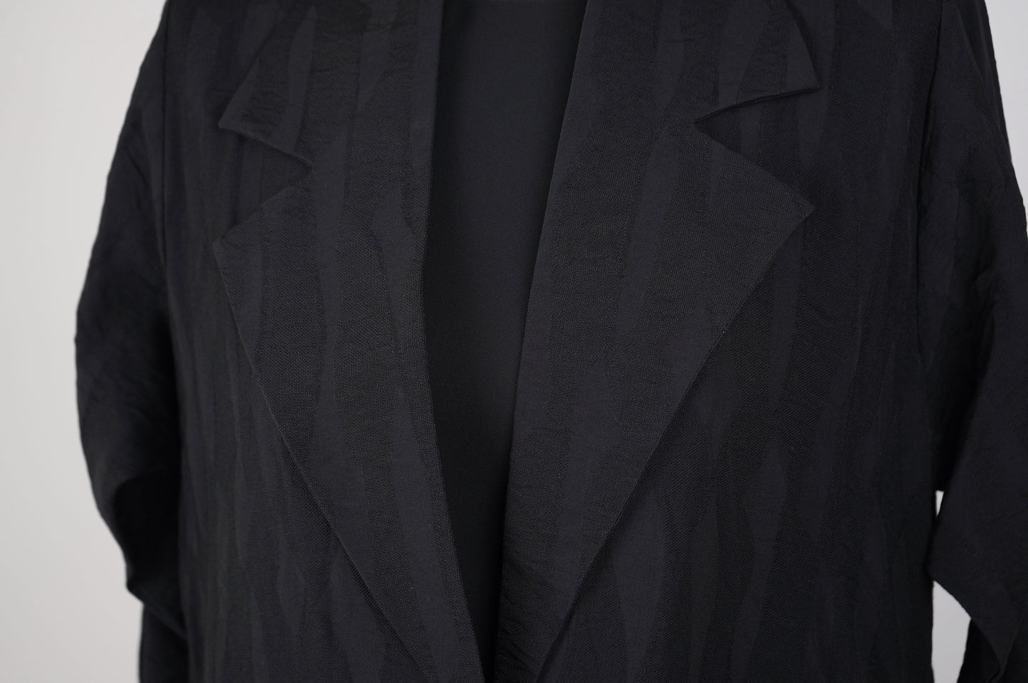 patterned Cotton Blazer Abaya Model 2026-A0073