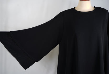 3-Layers  Premium Black Abaya