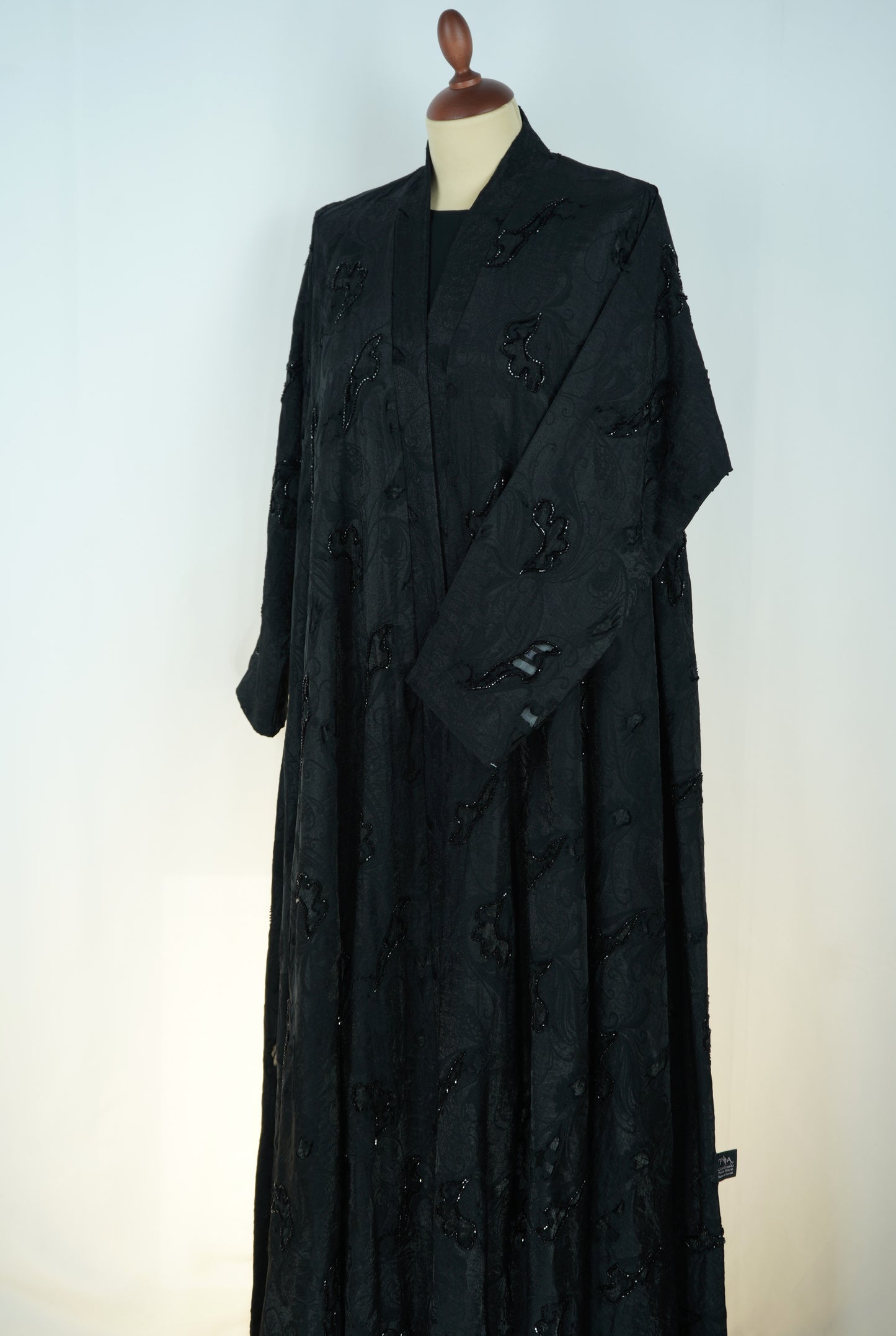 Abaya Shak Jaqard Black Model 2026-A0023