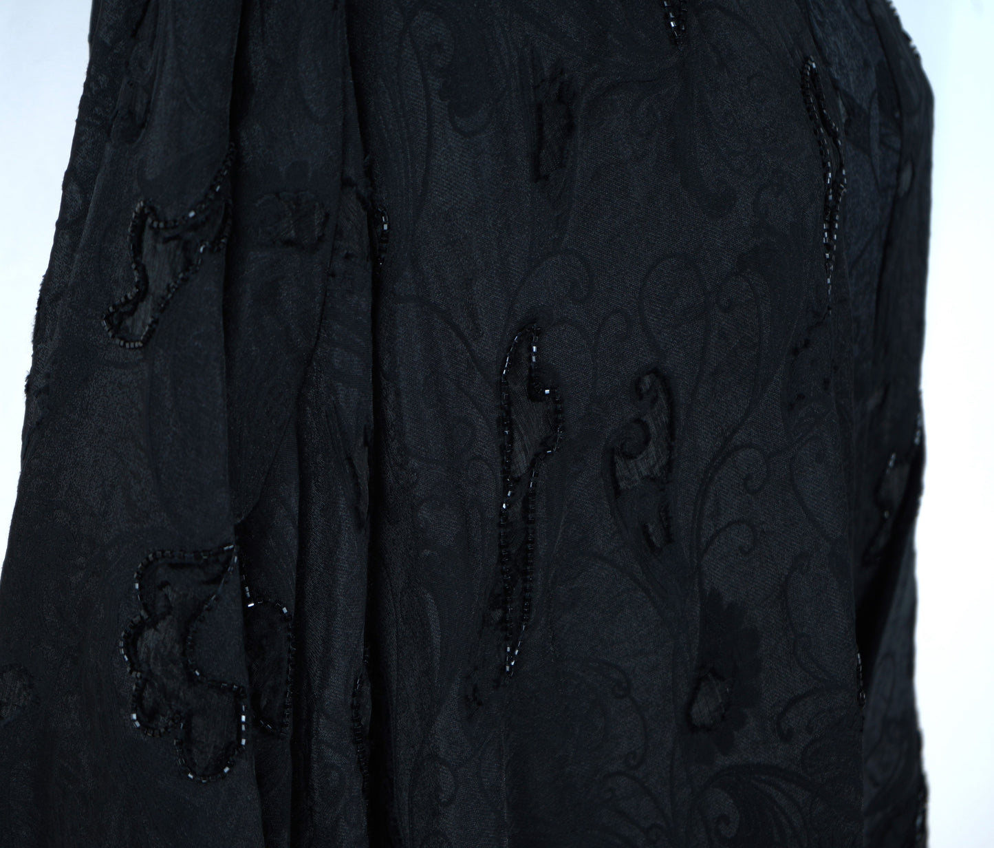 Abaya Shak Jaqard Black Model 2026-A0023