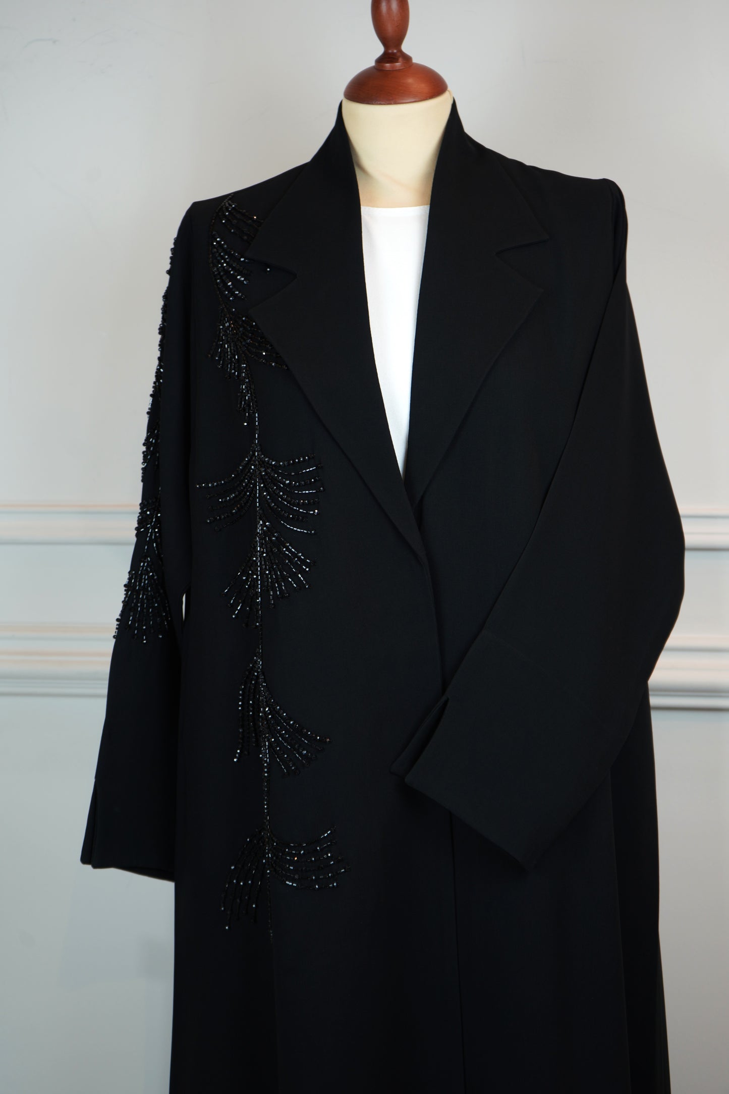 عباية بليزر شاك أسود موديل 2026-A0021