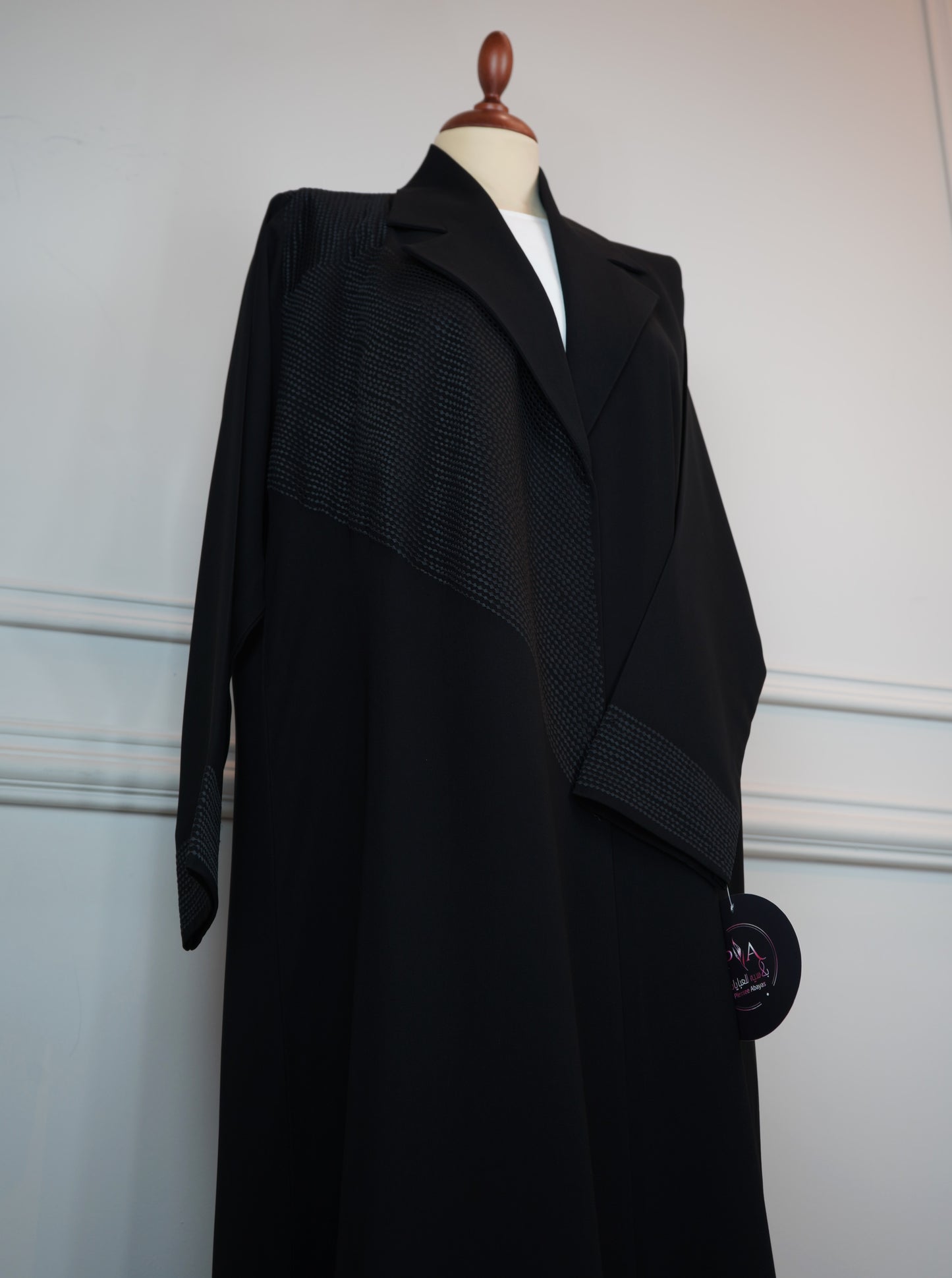 Abaya Tatreez Luxe Black Model 2026-A0030