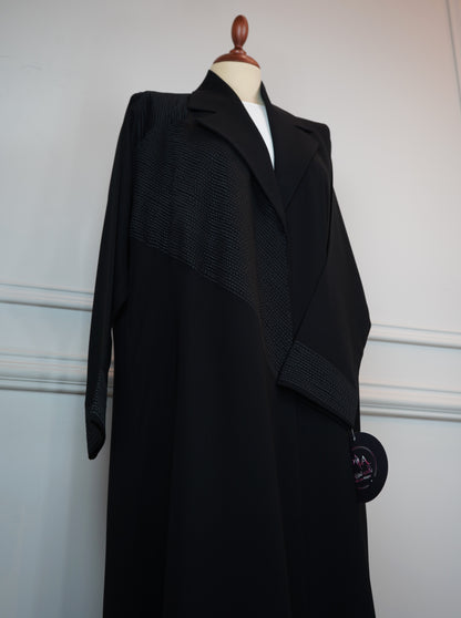 Abaya Tatreez Luxe Black Model 2026-A0030