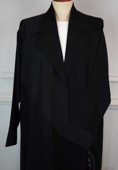 Abaya Tatreez Luxe Black Model 2026-A0030