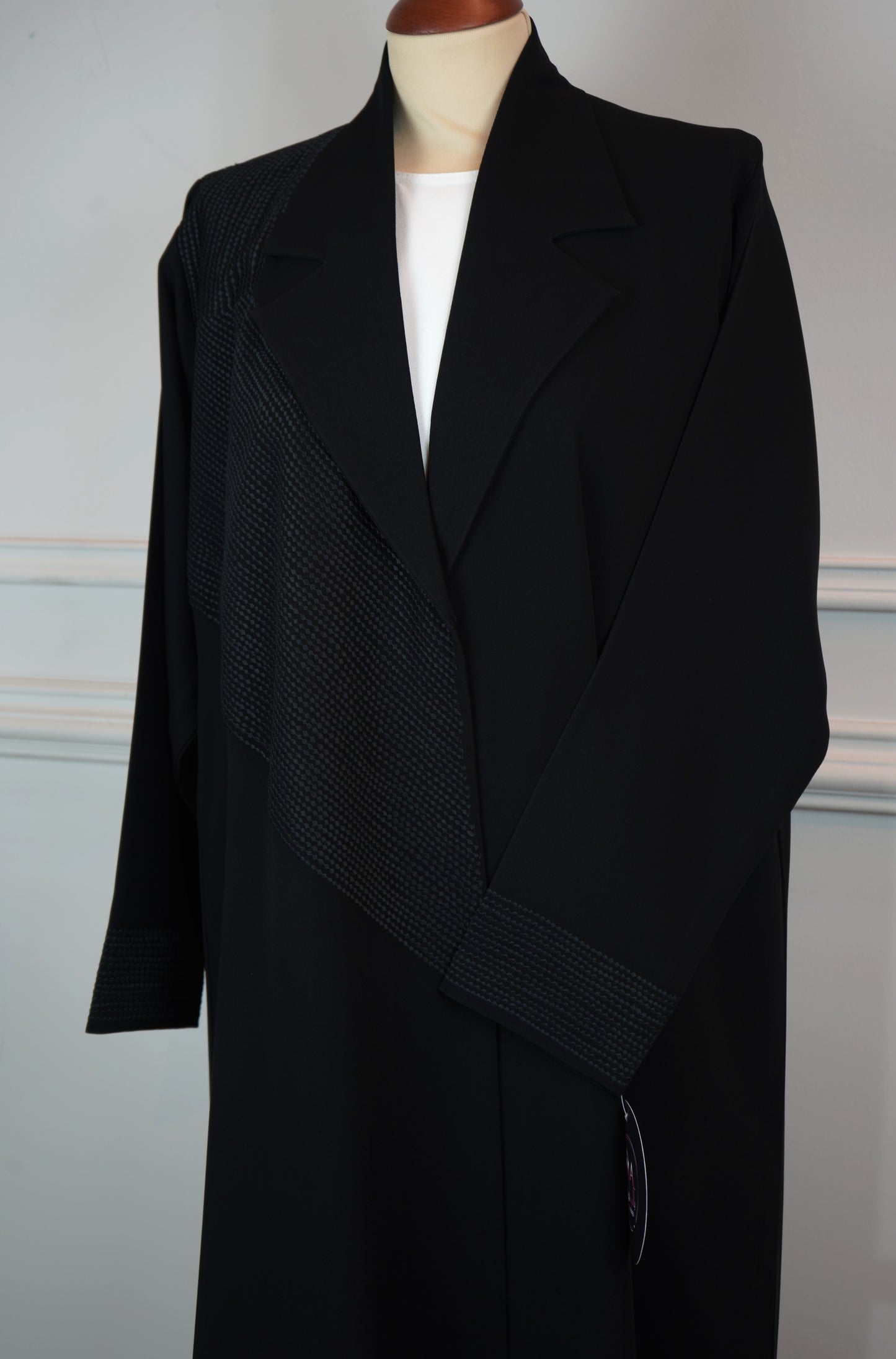 Abaya Tatreez Luxe Black Model 2026-A0030
