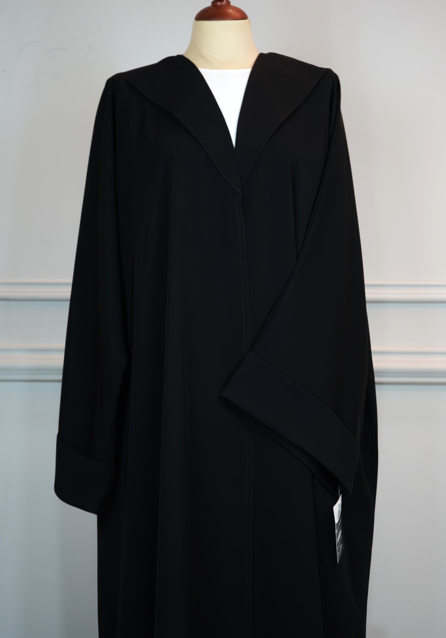 Abaya Plain shawl collar Model 2026-A0034