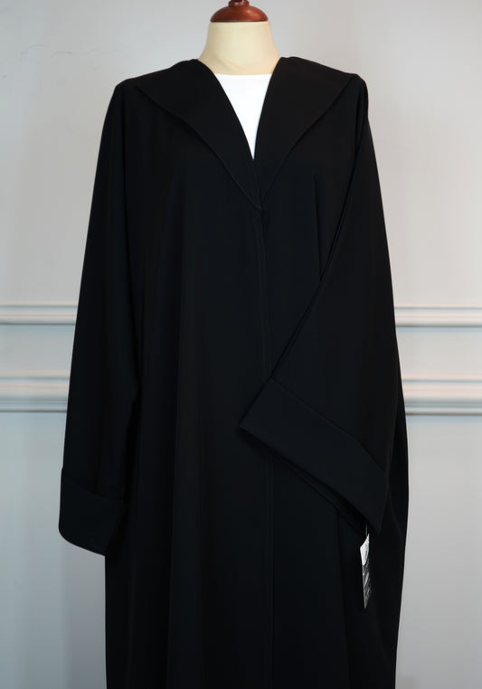 Abaya Plain shawl collar Model 2026-A0034