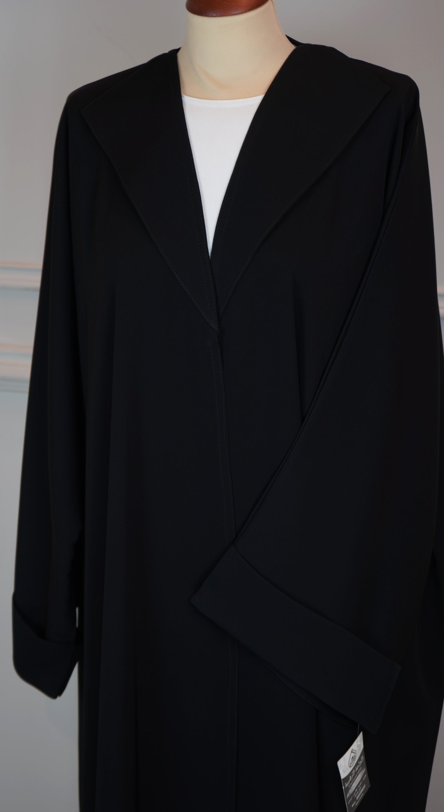 Abaya Plain shawl collar Model 2026-A0034