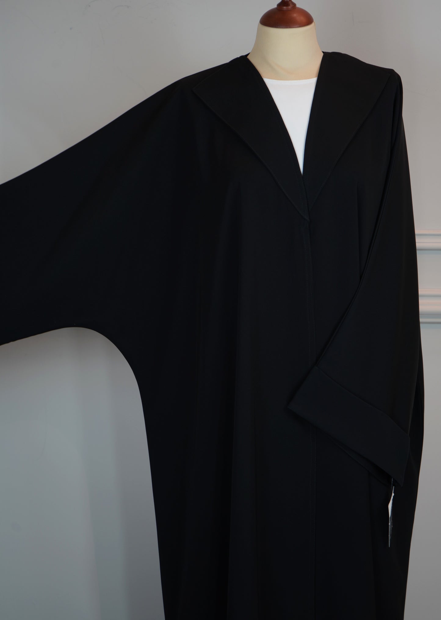Abaya Plain shawl collar Model 2026-A0034