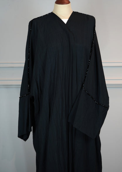 half Organza Shak Abaya Model 2026-A0038