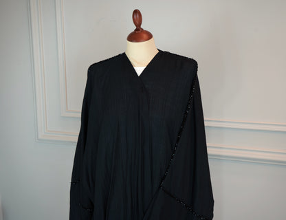 half Organza Shak Abaya Model 2026-A0038