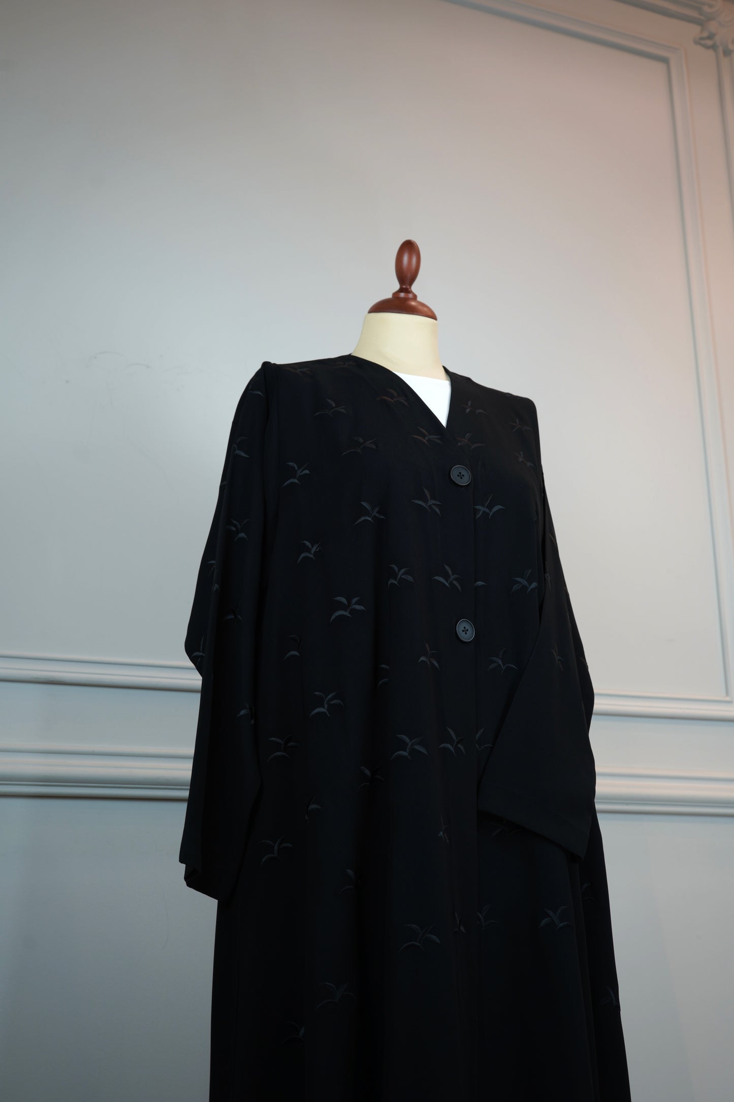 Full Tatreez Black Abaya Model 2026-A0039