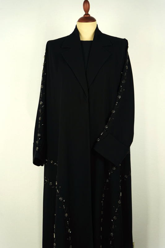 Starlit Noir Abaya Shak Blazer Model 2026-A0054