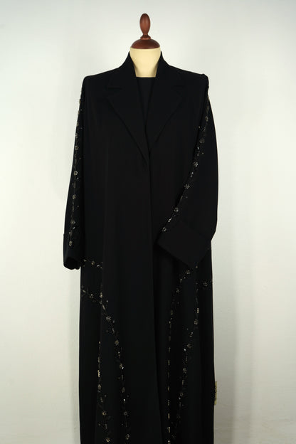 Starlit Noir Abaya Shak Blazer Model 2026-A0054