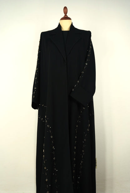 Starlit Noir Abaya Shak Blazer Model 2026-A0054