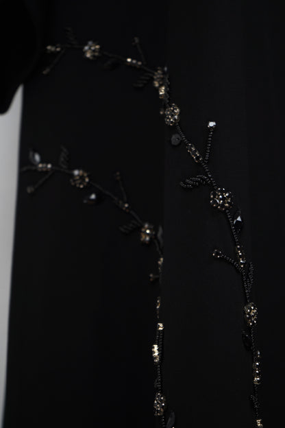 Starlit Noir Abaya Shak Blazer Model 2026-A0054