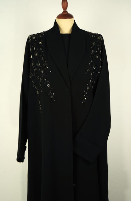 Crystal Vines Blazer Abaya Model 2026-A0053