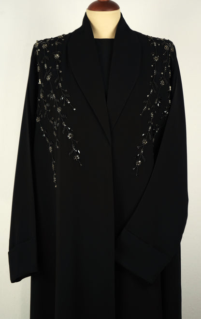 Crystal Vines Blazer Abaya Model 2026-A0053