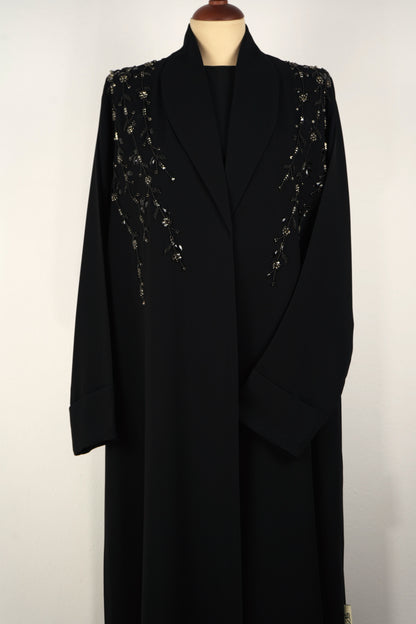 Crystal Vines Blazer Abaya Model 2026-A0053