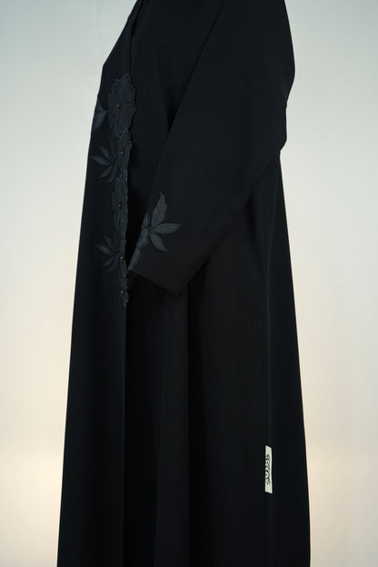 Crystal Flower Abaya Model 2026-A0063