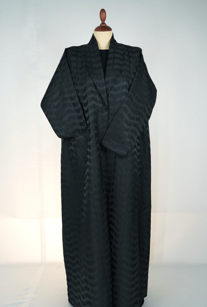 Silk Jacquard Blazer Abaya new Model 2026-A0068