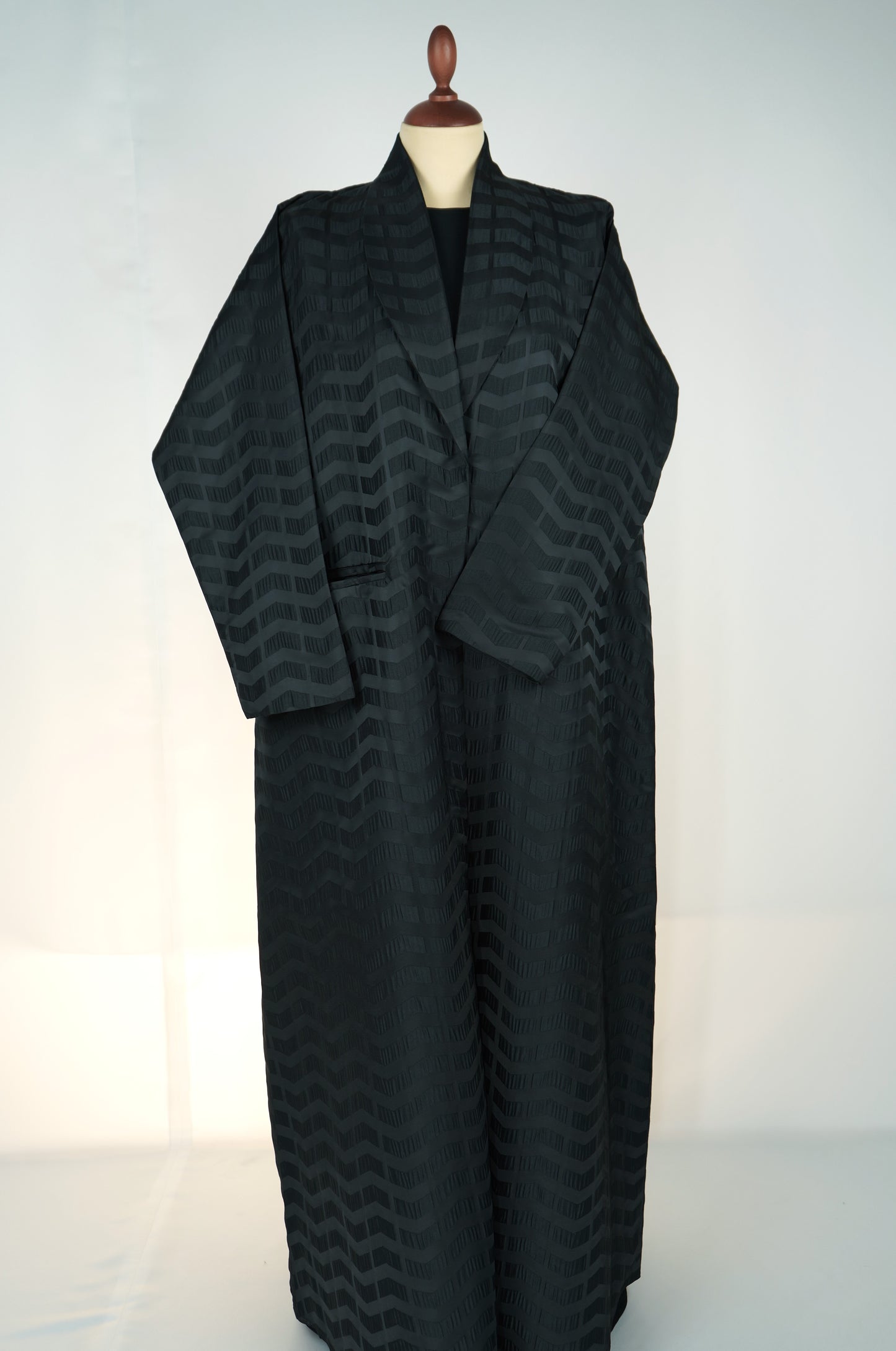 Silk Jacquard Blazer Abaya new Model 2026-A0068