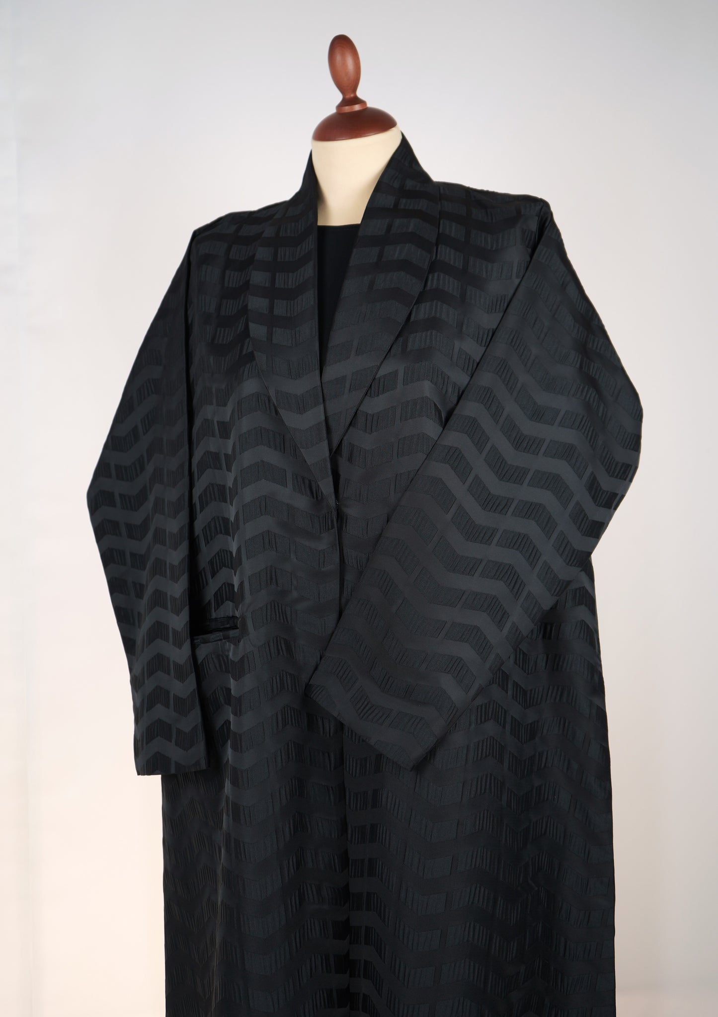 Silk Jacquard Blazer Abaya new Model 2026-A0068
