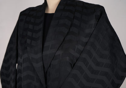 Silk Jacquard Blazer Abaya new Model 2026-A0068