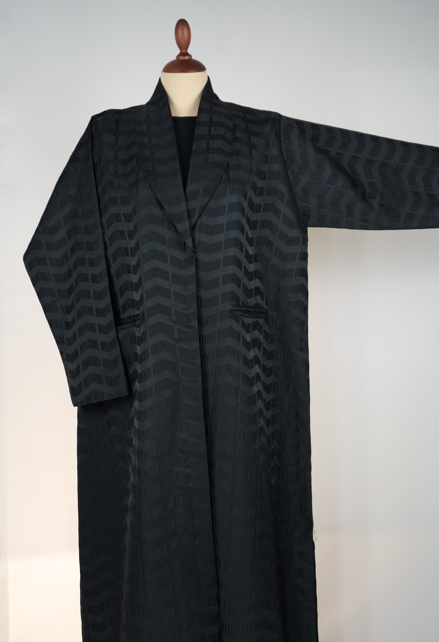Silk Jacquard Blazer Abaya new Model 2026-A0068