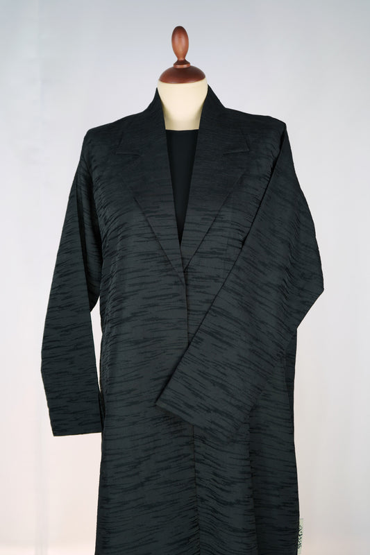 Shadow Jacquard Abaya Model 2026-A0065