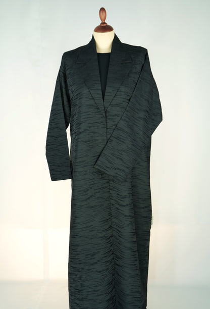 Shadow Jacquard Abaya Model 2026-A0065