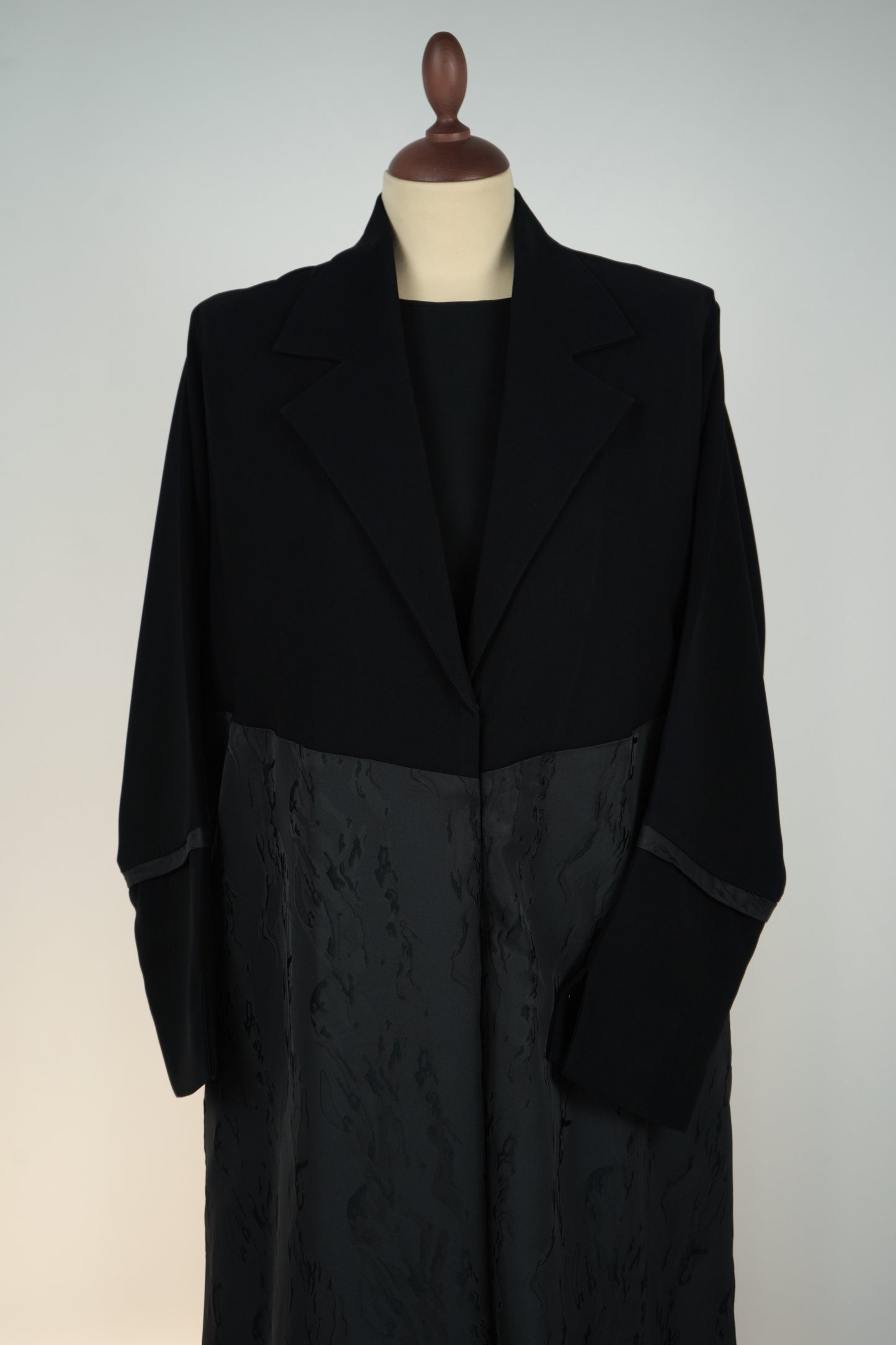 Contrasté Jacquard Coba Abaya Model 2026-A0070