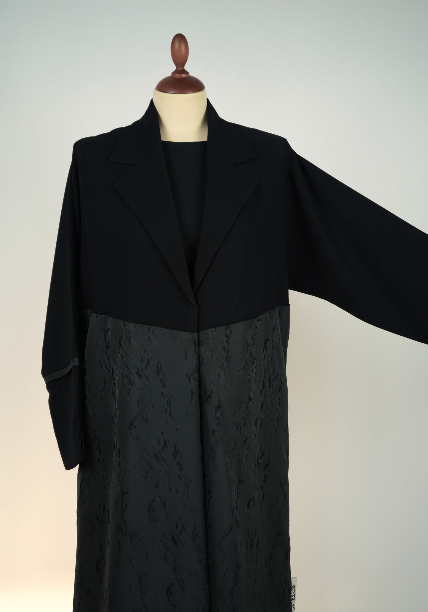 Contrasté Jacquard Coba Abaya Model 2026-A0070