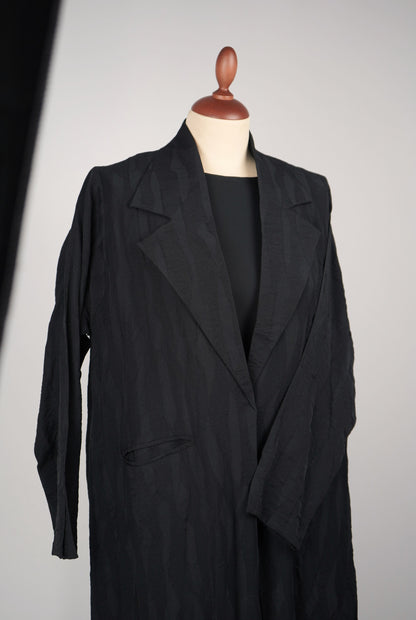 patterned Cotton Blazer Abaya Model 2026-A0073
