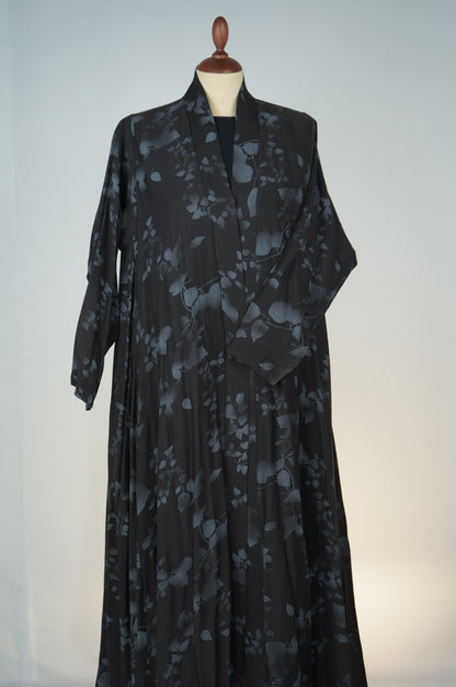 Flower Triple Cloche Abaya 2026-A0093