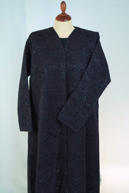 DANTELA Dark Purple Abaya Model 2026-A0075