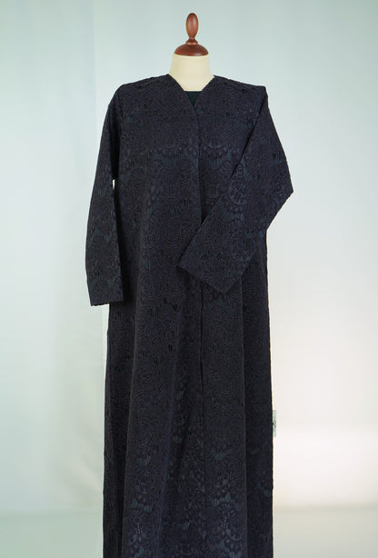 DANTELA Dark Purple Abaya Model 2026-A0075