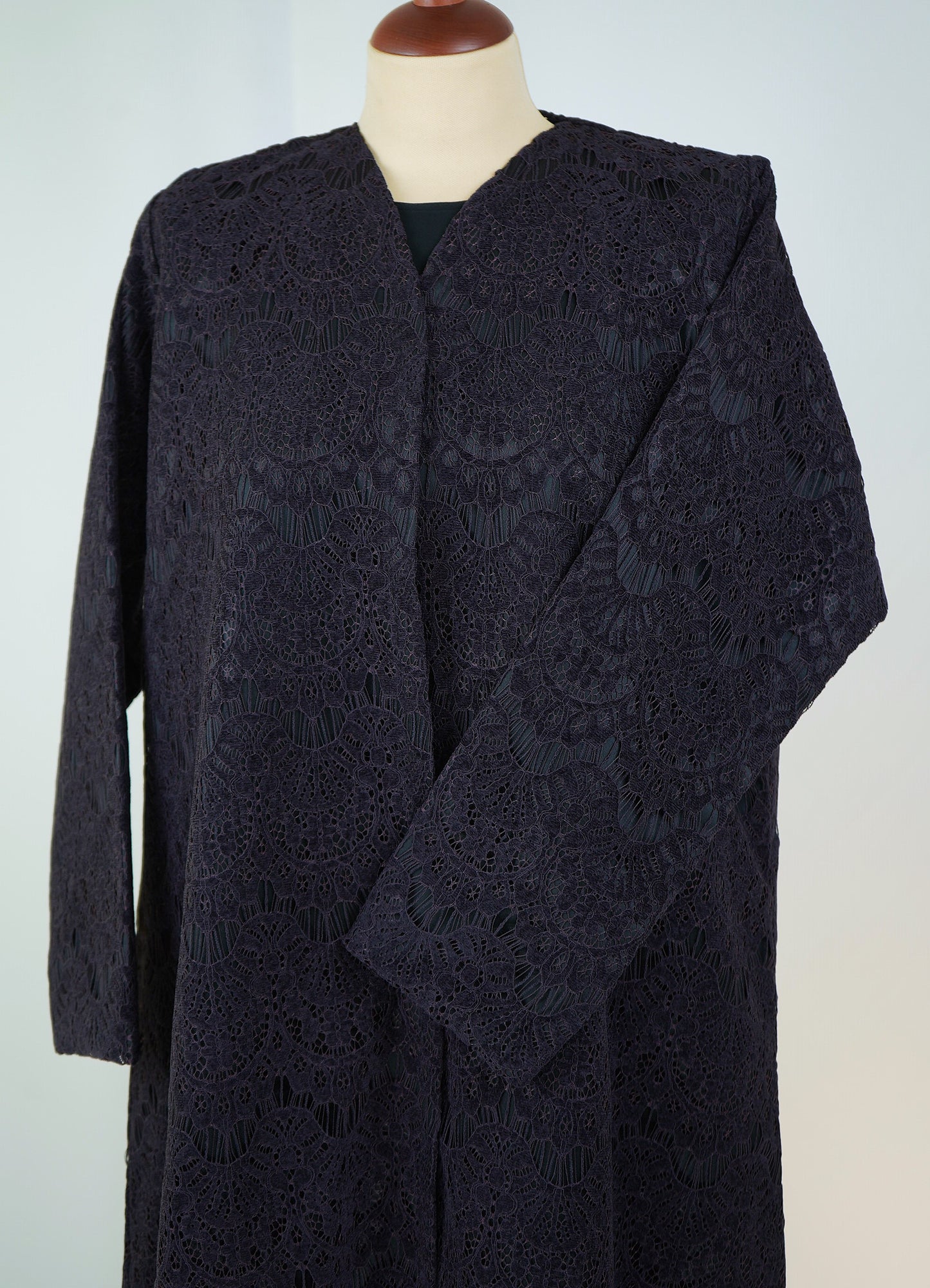 DANTELA Dark Purple Abaya Model 2026-A0075
