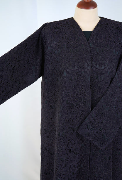 DANTELA Dark Purple Abaya Model 2026-A0075