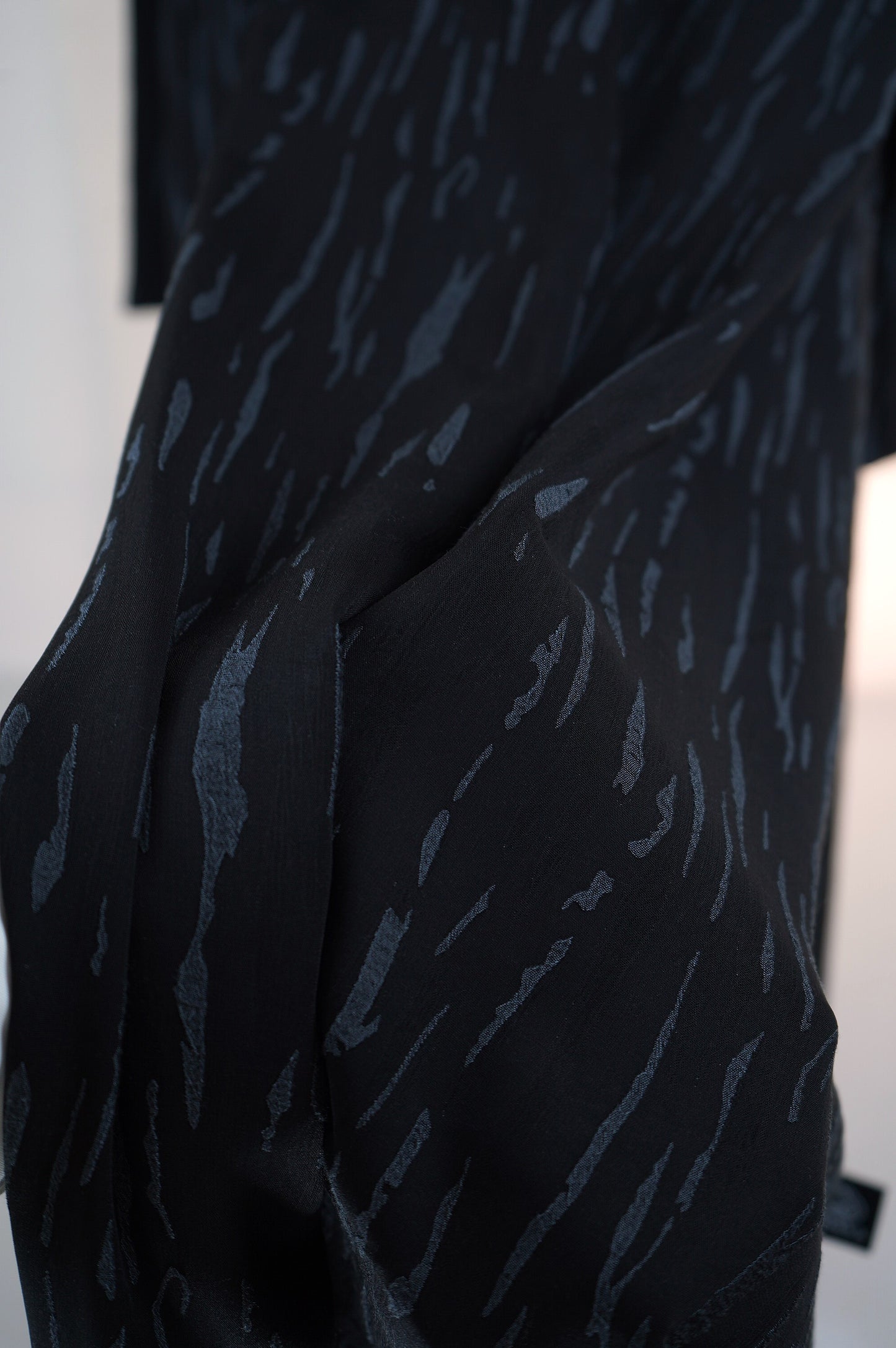 Triple Cloche patterned abaya 2026-A0091