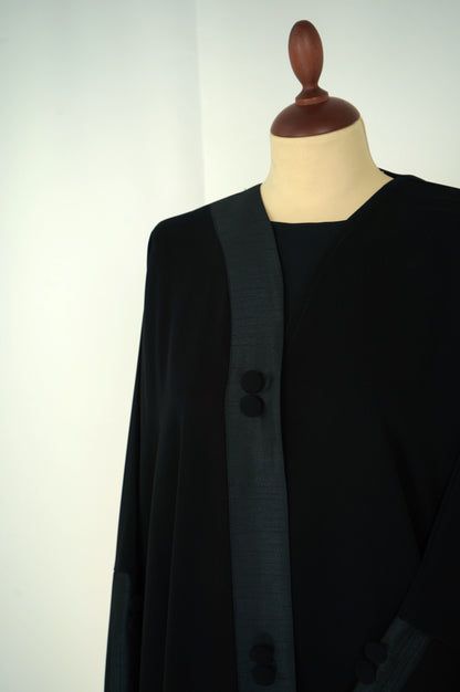 Sport Button Abaya Model 2026-A0099
