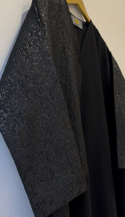 Curved Panel A-Line Abaya 2026-A0083