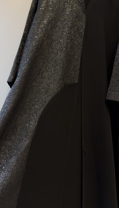 Curved Panel A-Line Abaya 2026-A0083