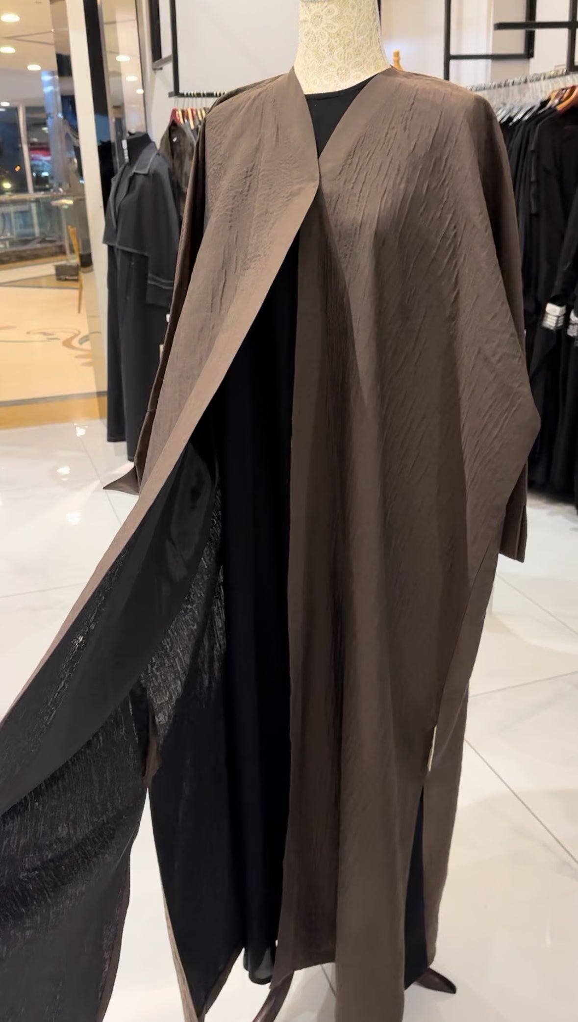 Abaya Linen Jacquard Lite 2026-A0085